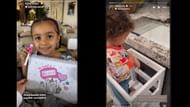 Katia's Instagram stories about her daughters (Source: Instagram/@katia.lindor)